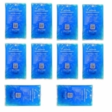 10 Stück 9 cm x 16 cm Kalt-Warm Kompresse 110g Gel Pro Kompresse Mehrfach kompresse Wiederverwendbar Coolpack Mikrowellen geeignet Gelpack ideal für Kinder - 1