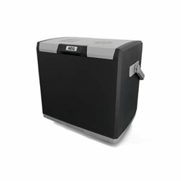 AEG Automotive Thermoelektrische Kühlbox KK 28 Liter, 12/230 Volt für Auto und Steckdose, Schwarz - 1