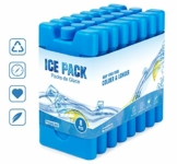 Homewit Kühlakkus, 210ml x 8er Set Kühlelemente für die Kühltasche oder Kühlbox, Schlankes und leichtes Design Wiederverwendbar und Langlebig - Blaue - 1