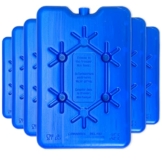 MIJOMA Kühlelement Kühlpad Kühlakku Kühlpack für Kühltasche Kühlbox Kühltragetasche, Kühlelemente flaches Design, Farbe blau, je 200ml (4 Stück) - 1