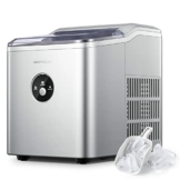 NORTHCLAN Eiswürfelmaschine Testsieger 14KG Eiswürfelbereiter Ice Maker 6 min Produktionszeit Ice Cube Maker 2 Liter Wassertank Eiswürfelmaschinen leise Eiswürfel Maschine für Party Büro Bar Wohnmobil - 1