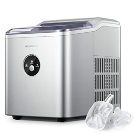 NORTHCLAN Eiswürfelmaschine Testsieger 14KG Eiswürfelbereiter Ice Maker 6 min Produktionszeit Ice Cube Maker 2 Liter Wassertank Eiswürfelmaschinen leise Eiswürfel Maschine für Party Büro Bar Wohnmobil - 1