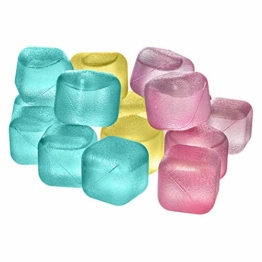 ORION Eiswürfel bunt Kunststoff, Form für Eis, für Eiswürfel 18 St. wiederverwendbar Cube Würfel - 1
