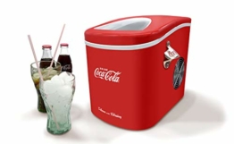Salco Coca-Cola Eiswürfelmaschine SEB-14CC, Rot, Eiswürfel in 8-13 Minuten, mit Flaschenöffner COCA-COLA - 1