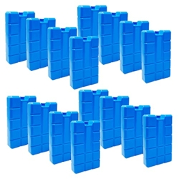ToCi 16er Set Kühlakku mit je 400 ml | 16 Blaue Kühlelemente für die Kühltasche oder Kühlbox | Kühlakkus wiederverwendbar | Kühlpads Kühlpack für Kühltragetrage - 1