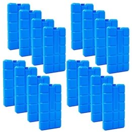 ToCi 16er Set Kühlakkus mit je 200ml | 16 Blaue Kühlelemente für die Kühltasche oder Kühlbox | Kühlakku Kühlpads Kühlpack für die Kühltragetasche | Kühlakkus dünn - 1