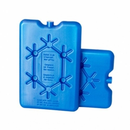 ToCi 2er Set Kühlakku mit je 200 ml | 2 Blaue Kühlelemente flach Kühlakkus für Kühltasche oder Kühlbox | Kühlakkus dünn, extra flach | Kühlpads Kühlpack für Kühltragetasche - 1