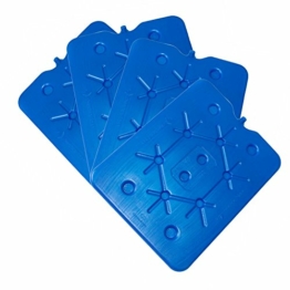 ToCi XXL Kühlakku 4er Set | Freezeboard (32x25 cm) mit je 800 ml | 4 Blaue Kühlelemente Iceakku für die Kühltasche Kühlbox Eisbox | Kühlakkus dünn, extra flach | Kühlpack für Kühltragetasche - 1